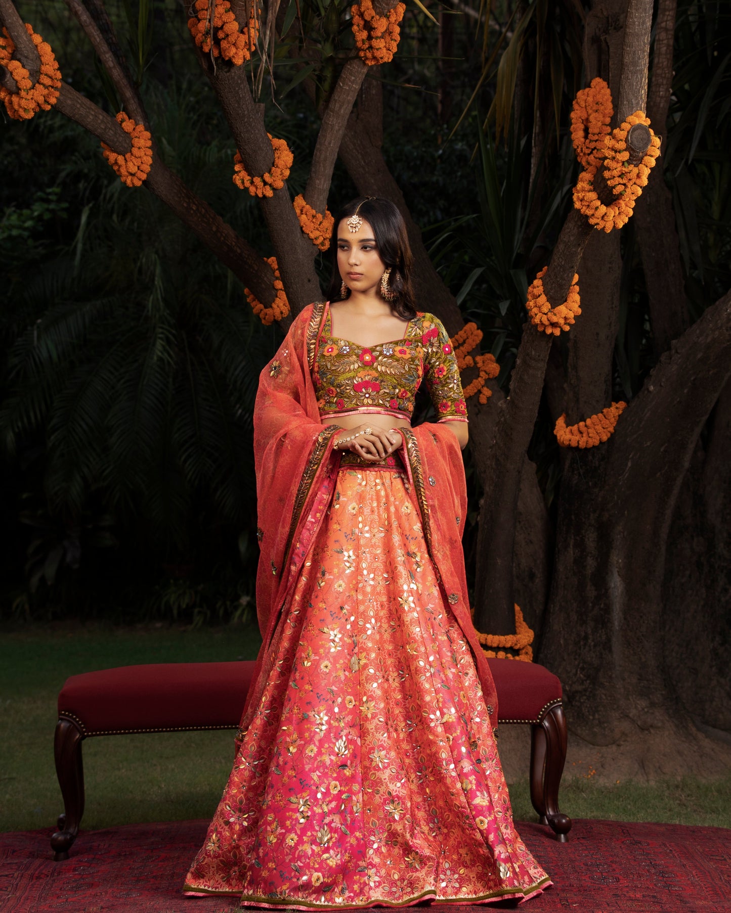 Fleur Multi-Color Lehenga Set