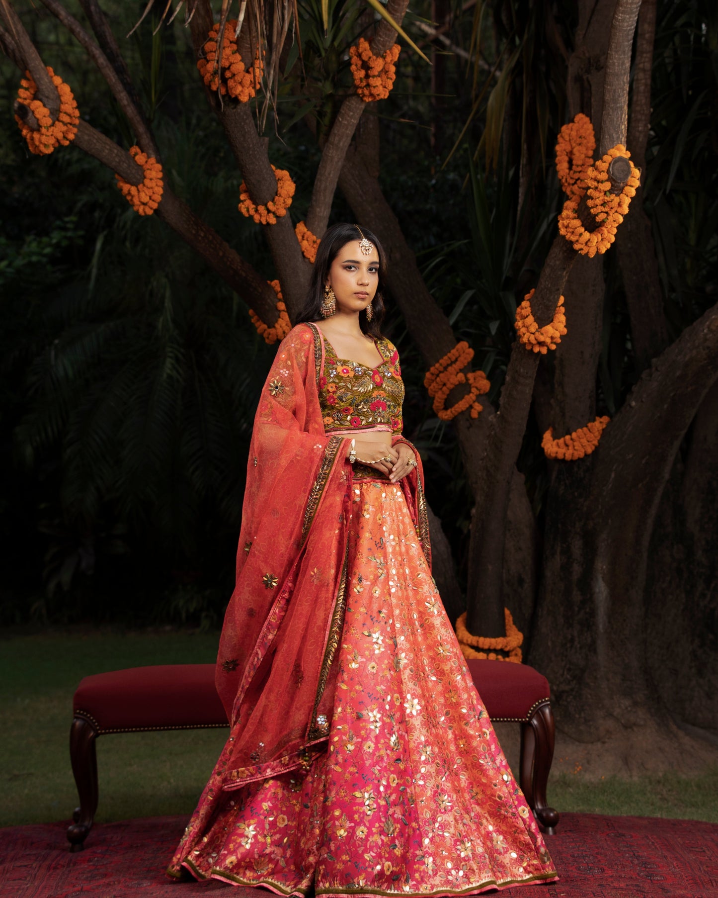 Fleur Multi-Color Lehenga Set