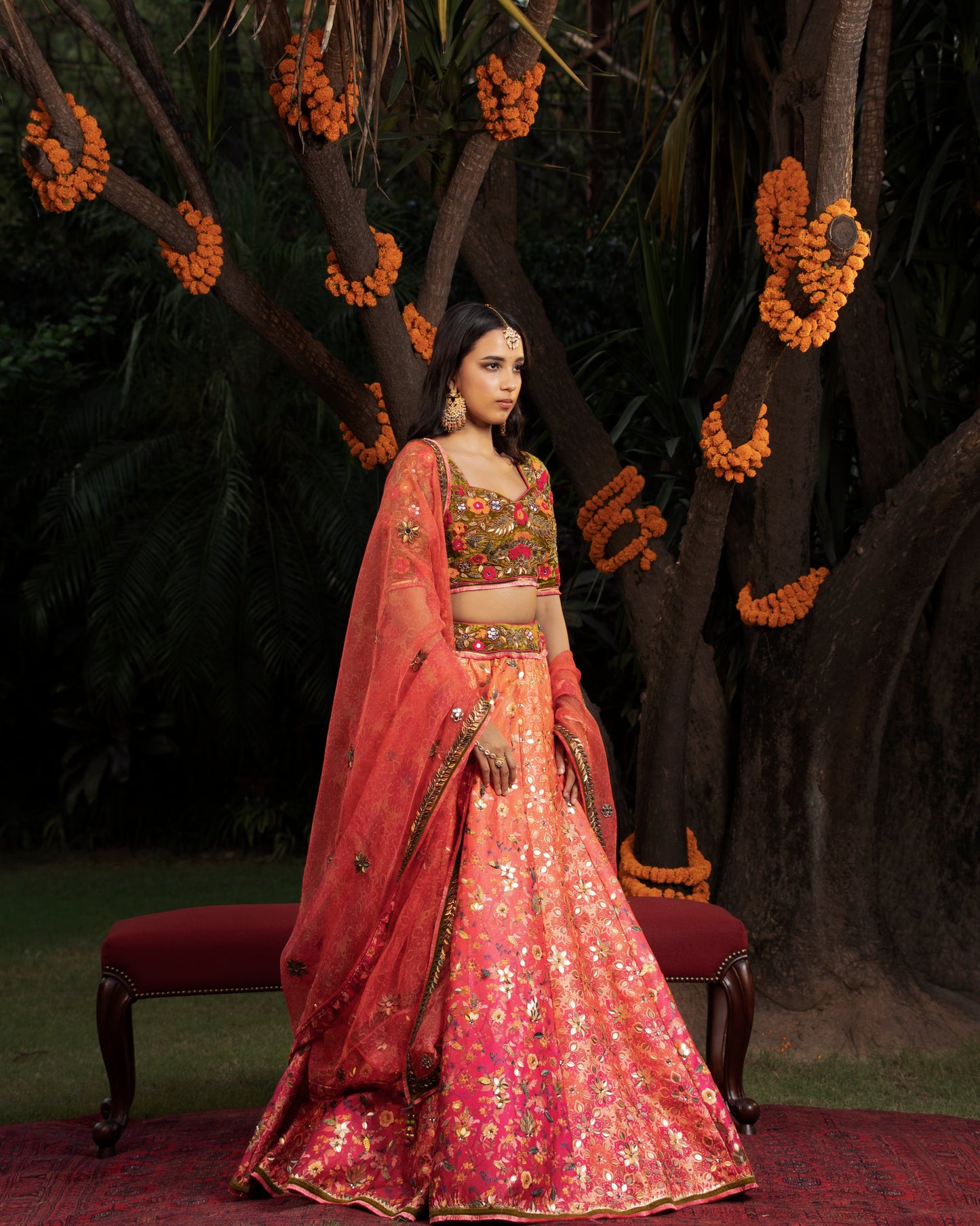 Fleur Multi-Color Lehenga Set