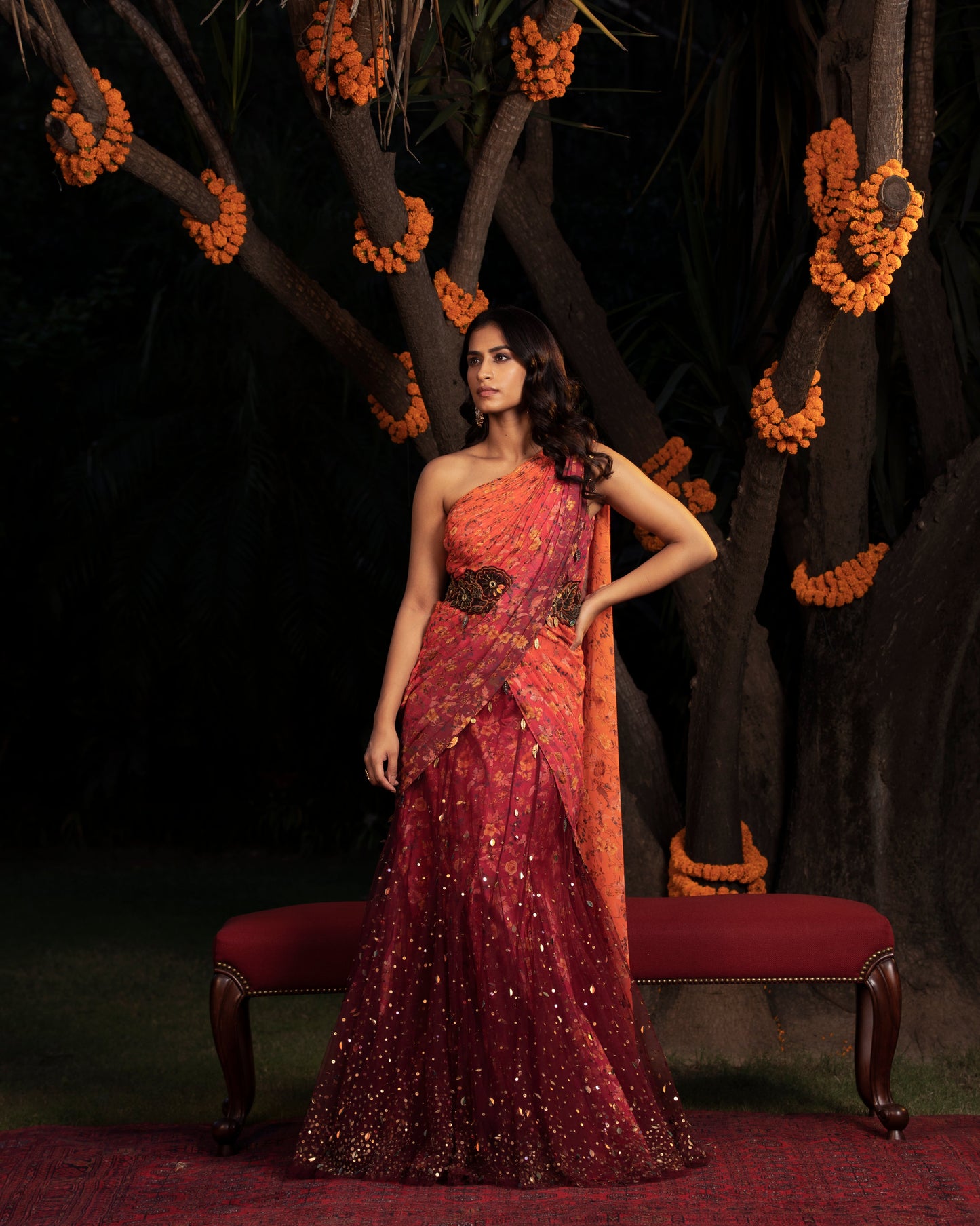 Fleur saree gown