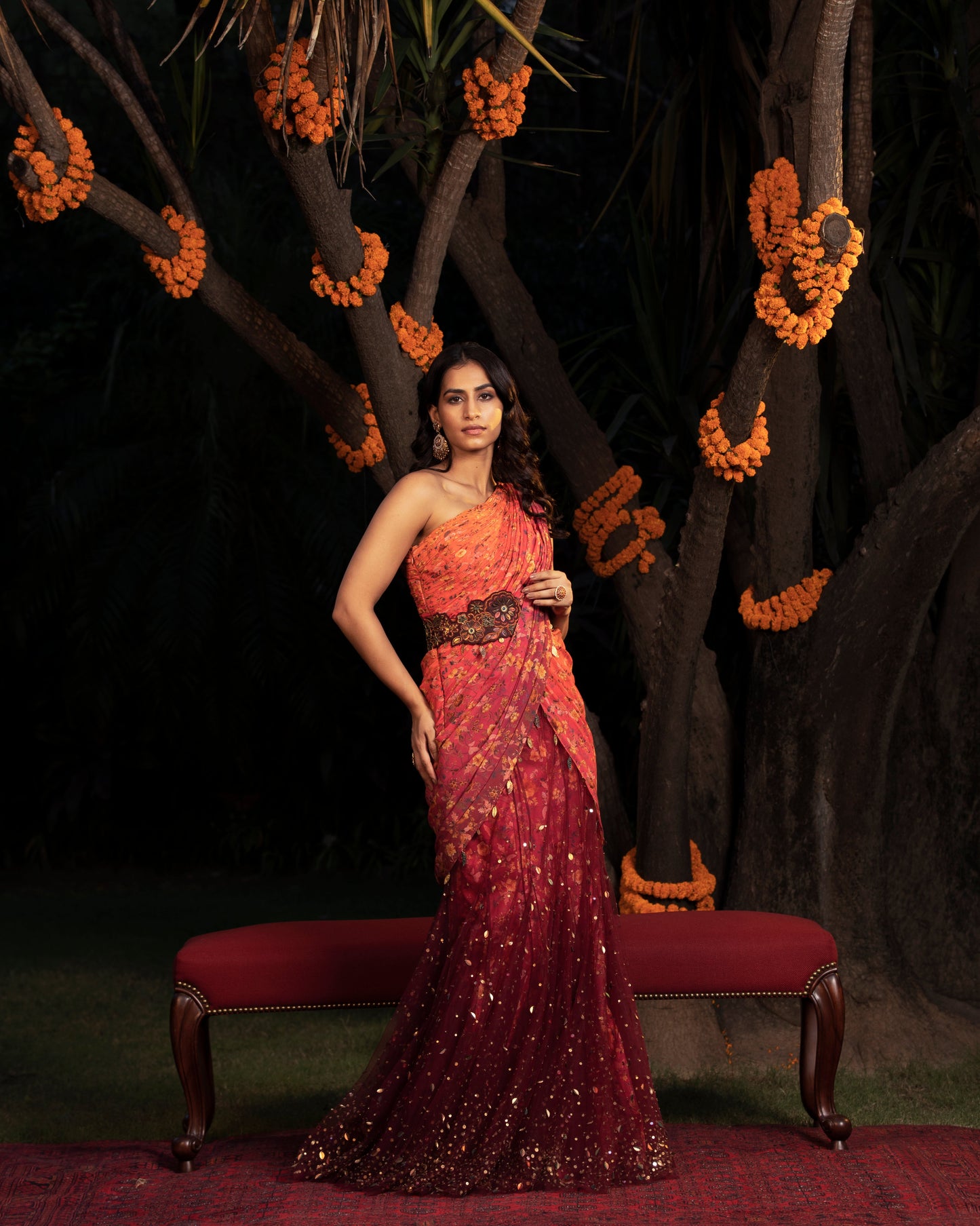 Fleur saree gown