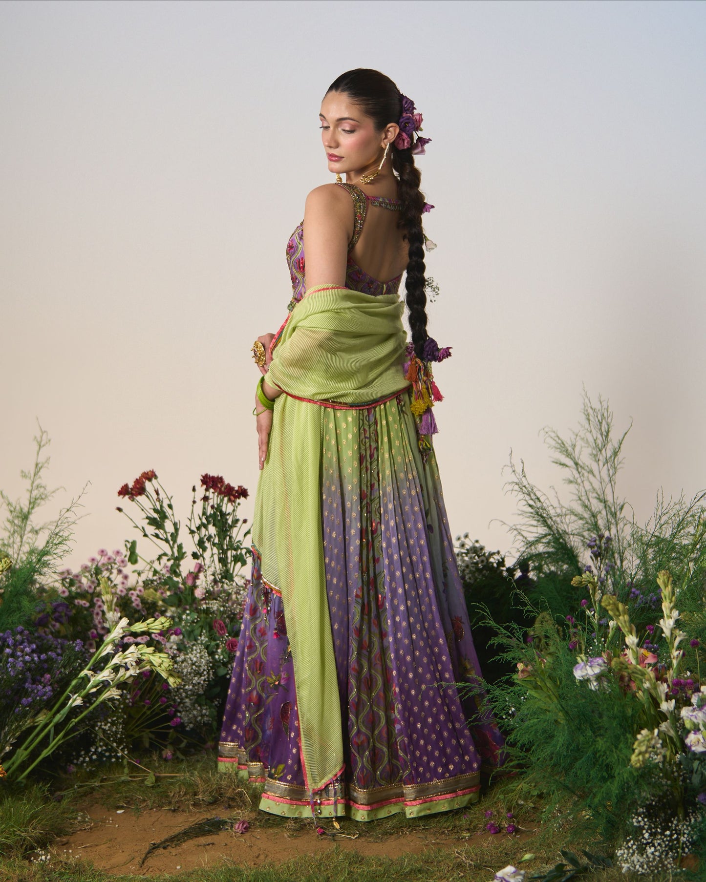 Anarkali, dupatta, Churidar