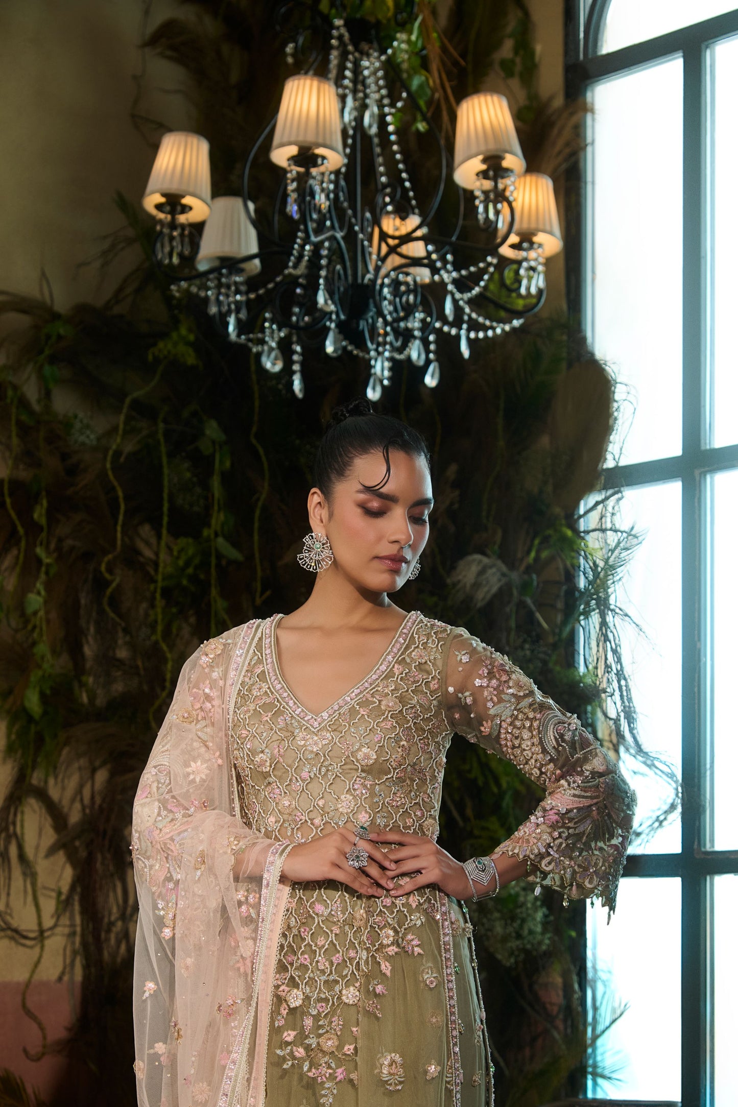 Jade long kurta sharara