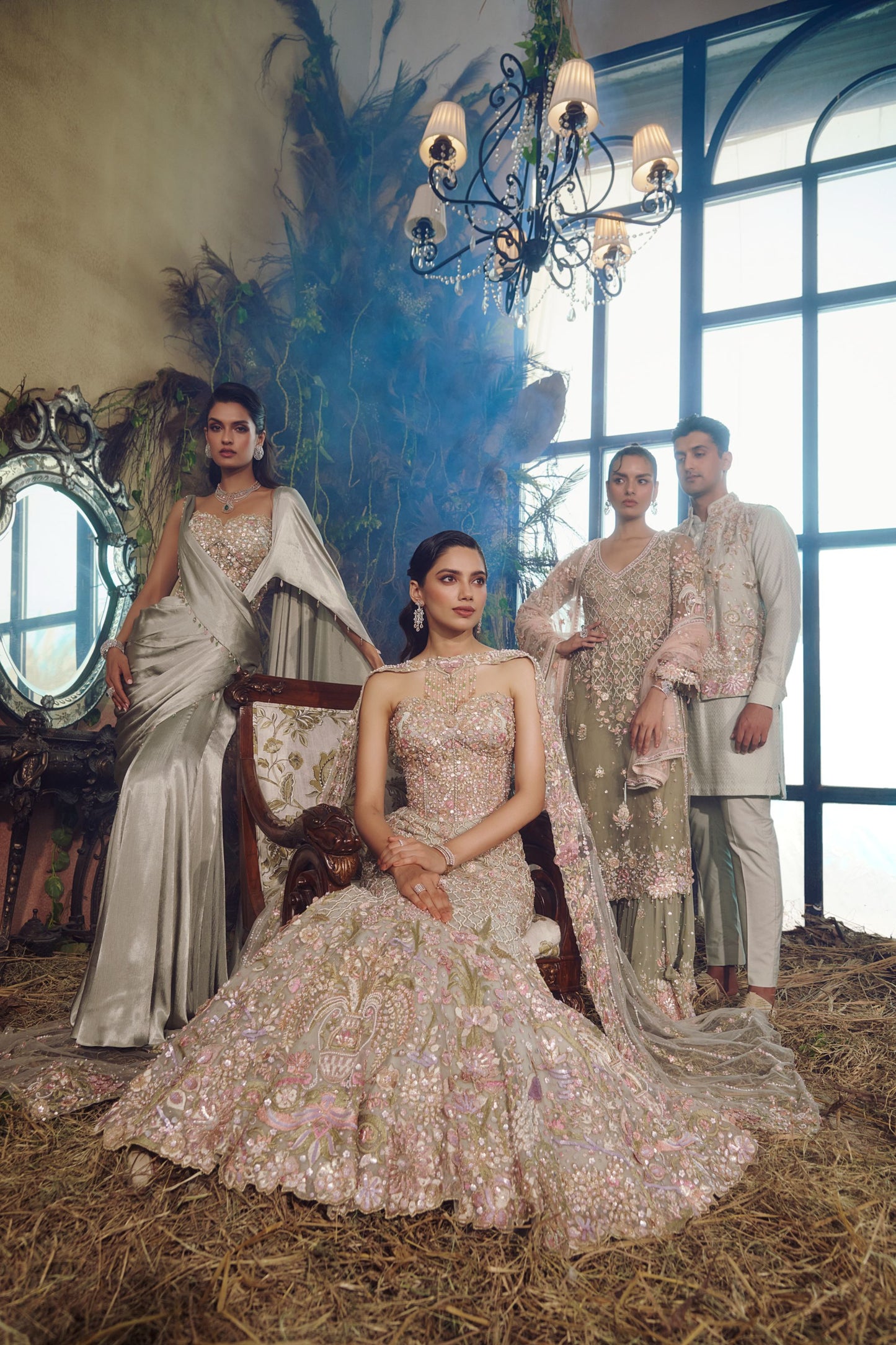 Jade long kurta sharara