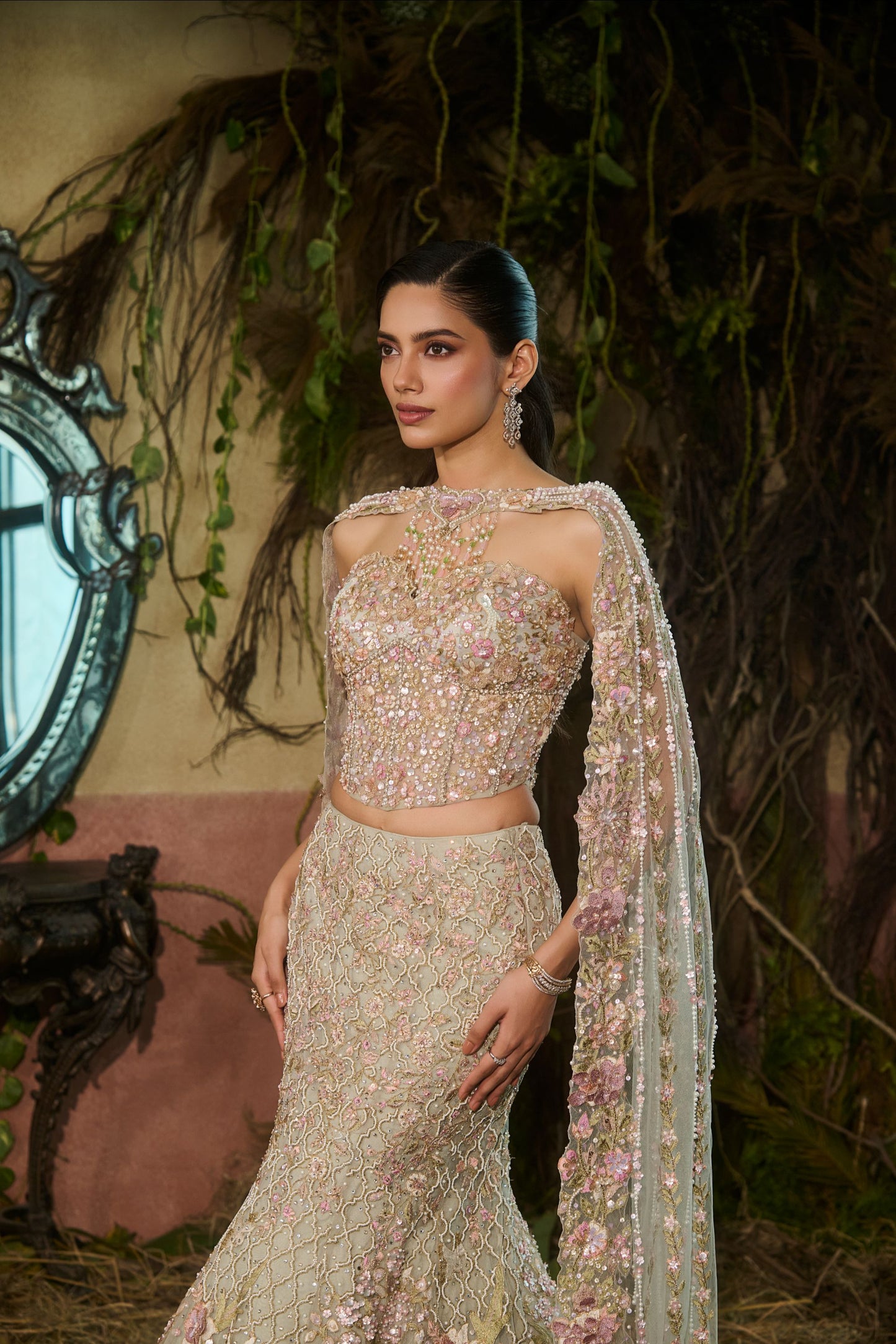 Jade mermaid lehenga