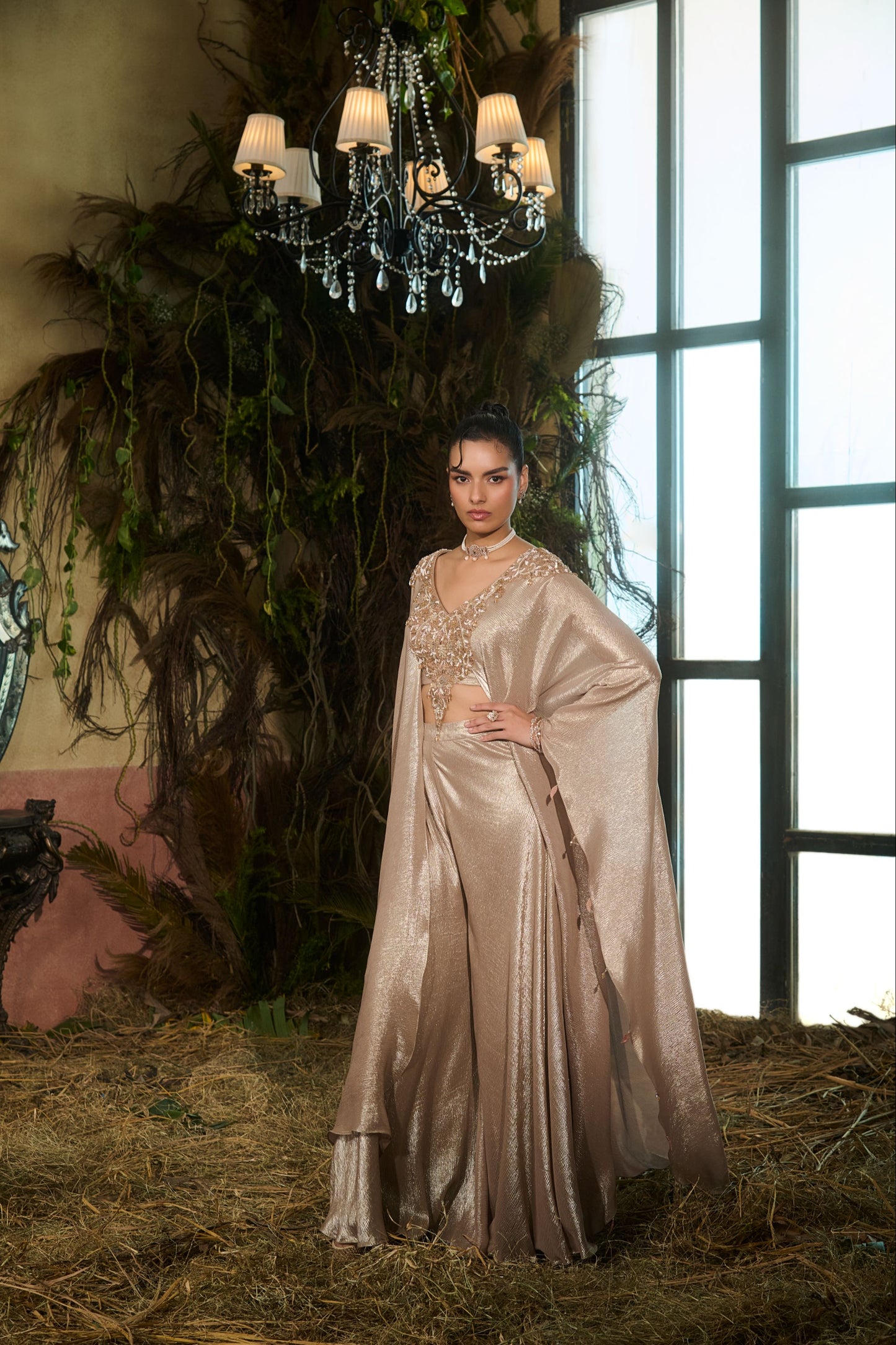 Gold miraya kaftan