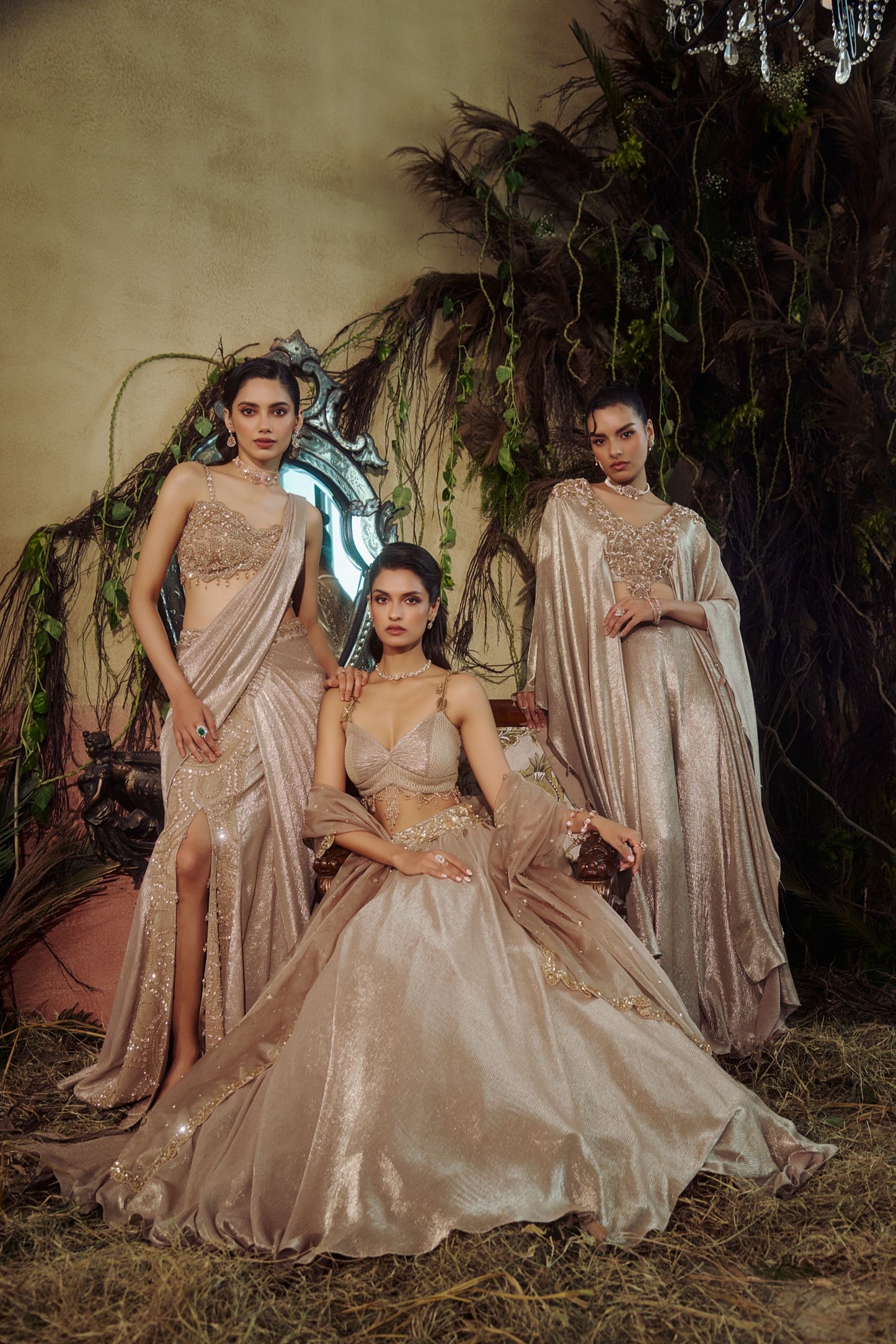 Gold miraya kaftan