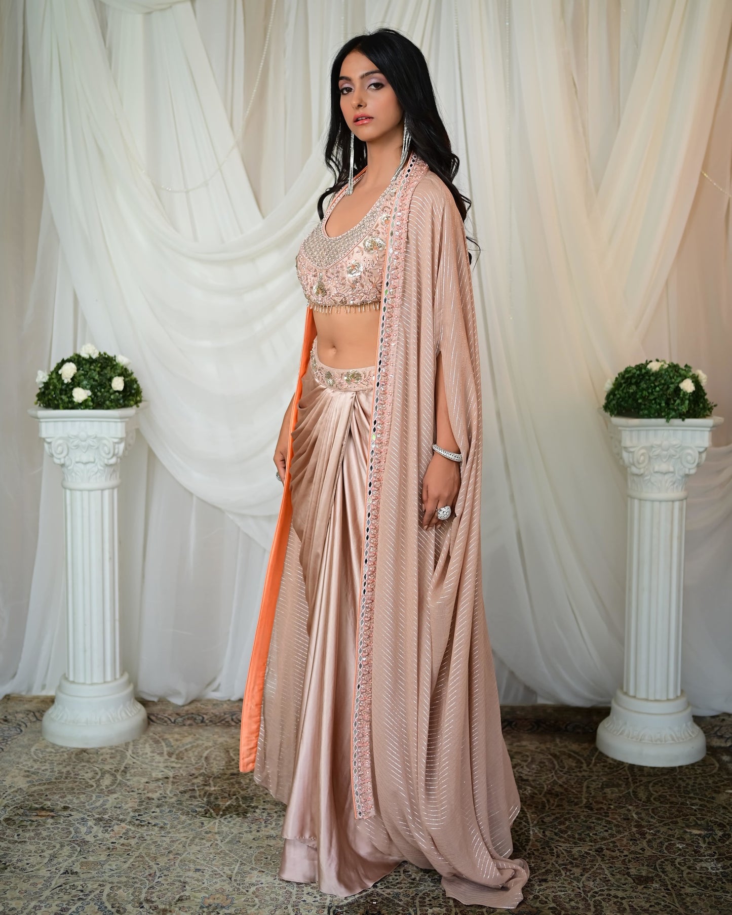 Nude dhoti - Cape Set