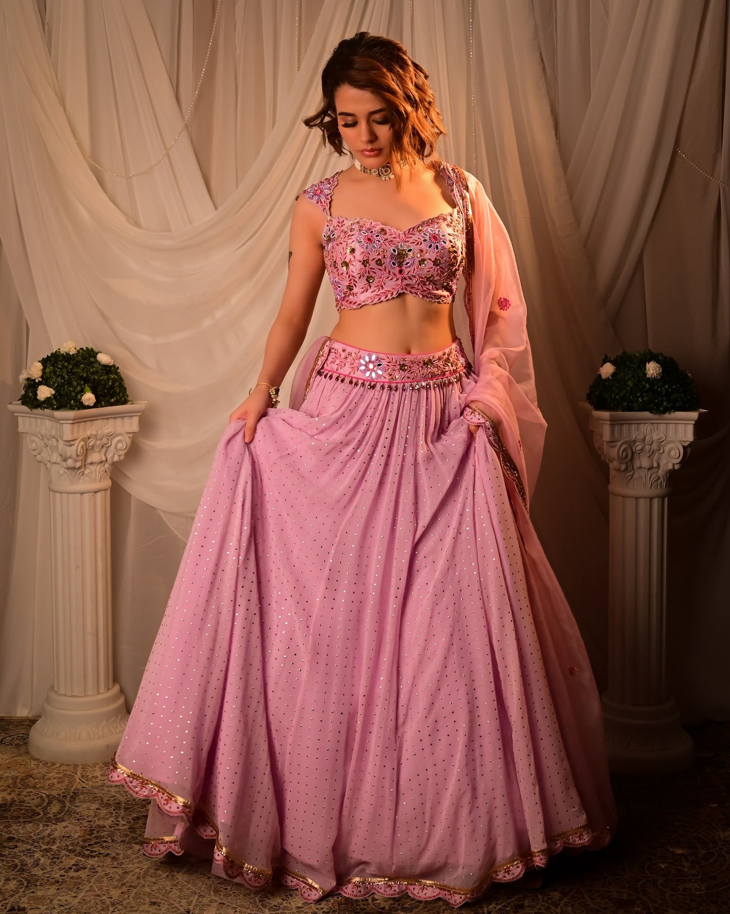 Lavender lehenga set