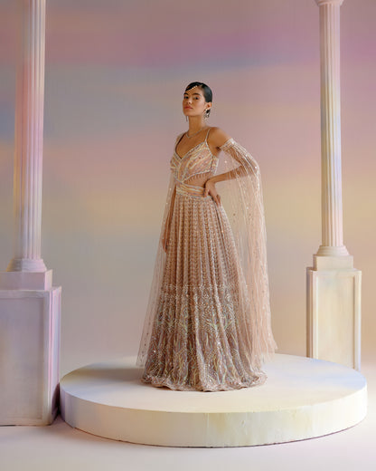 Peach Cocktail Gown