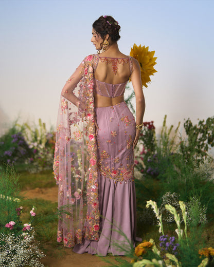 Draped saree, blouse