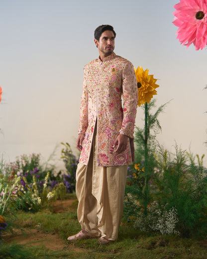 Mens sherwani, dhoti set
