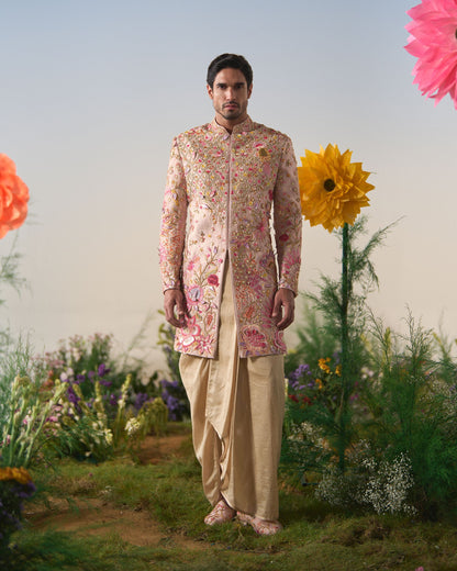 Mens sherwani, dhoti set