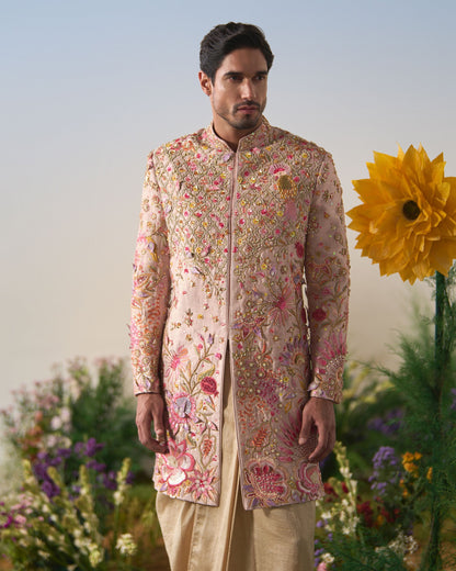 Mens sherwani, dhoti set