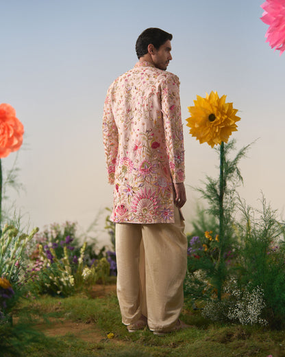 Mens sherwani, dhoti set