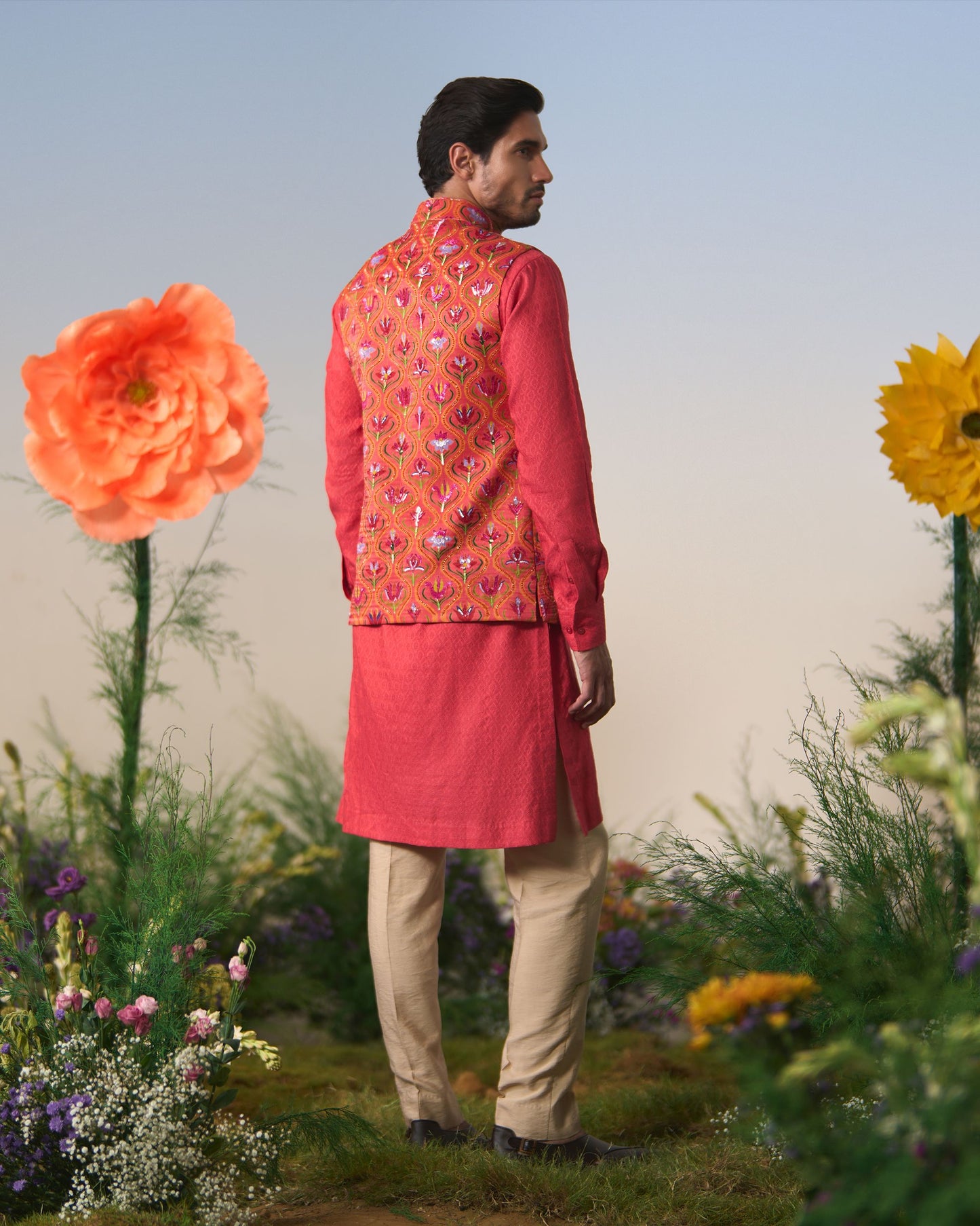 Mens Nehru jacket, kurta and Pants