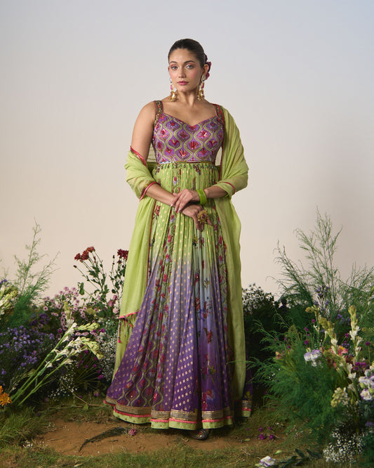 Anarkali, dupatta, Churidar