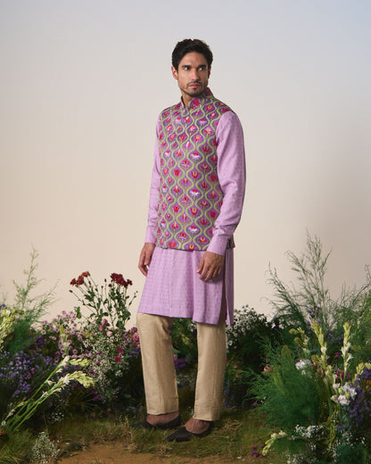 Mens Nehru jacket, kurta and pants