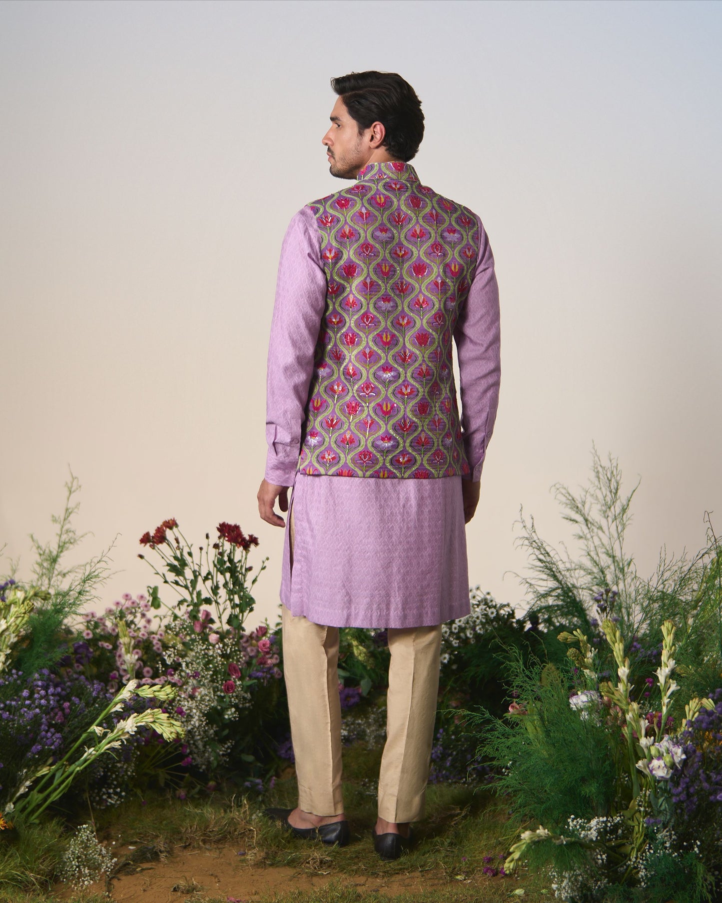 Mens Nehru jacket, kurta and pants