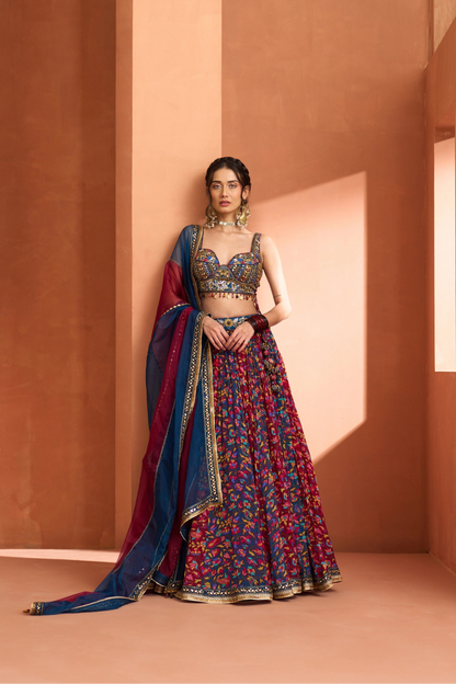 Kikli Twirl Printed Lehenga Set
