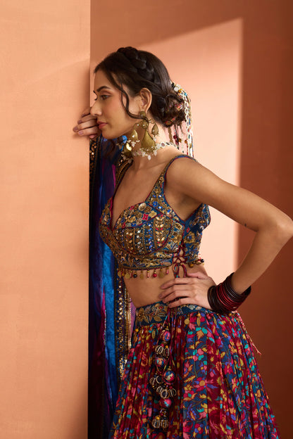 Kikli Twirl Printed Lehenga Set