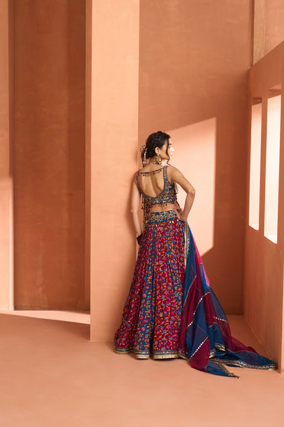 Kikli Twirl Printed Lehenga Set