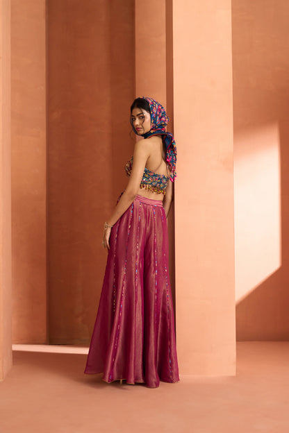 Anaar Corset Sharara Set