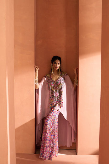 Gulabi Kaftan Set