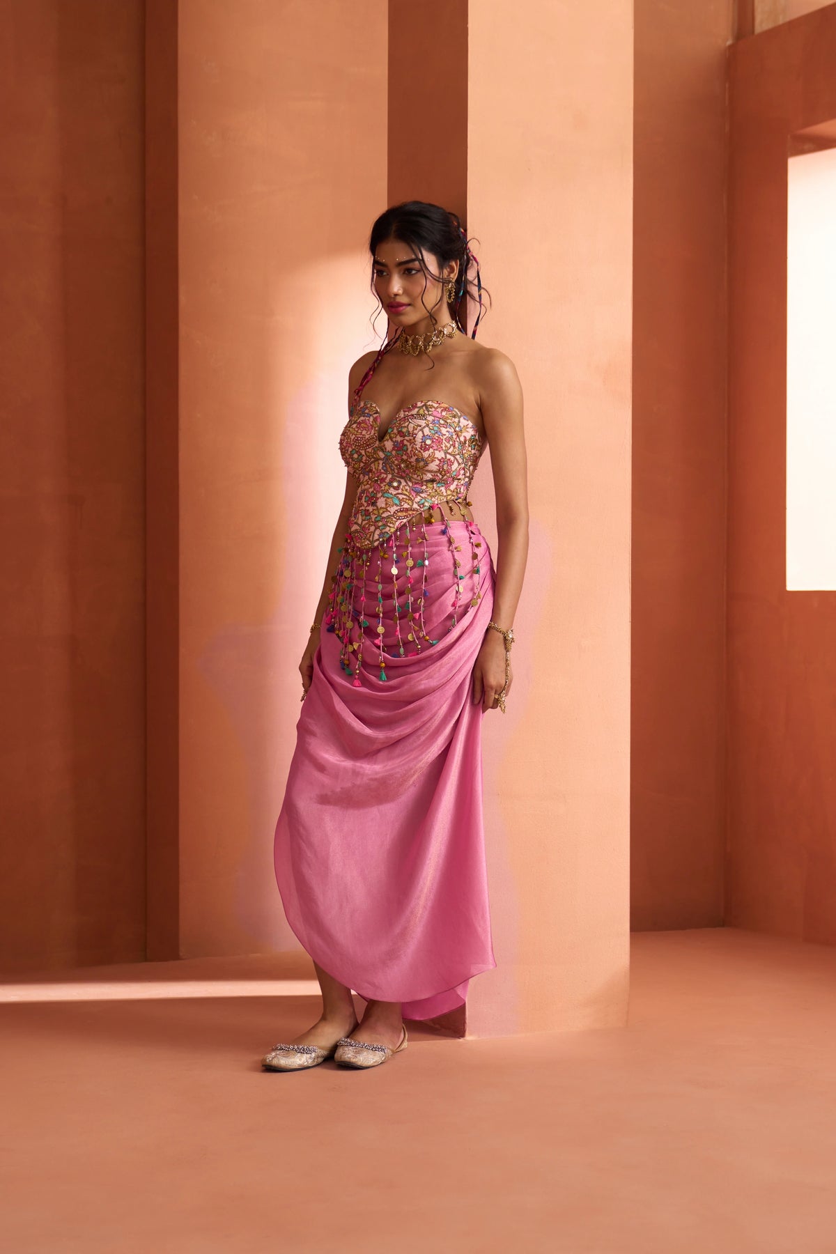 Gulabi Corset Skirt Set