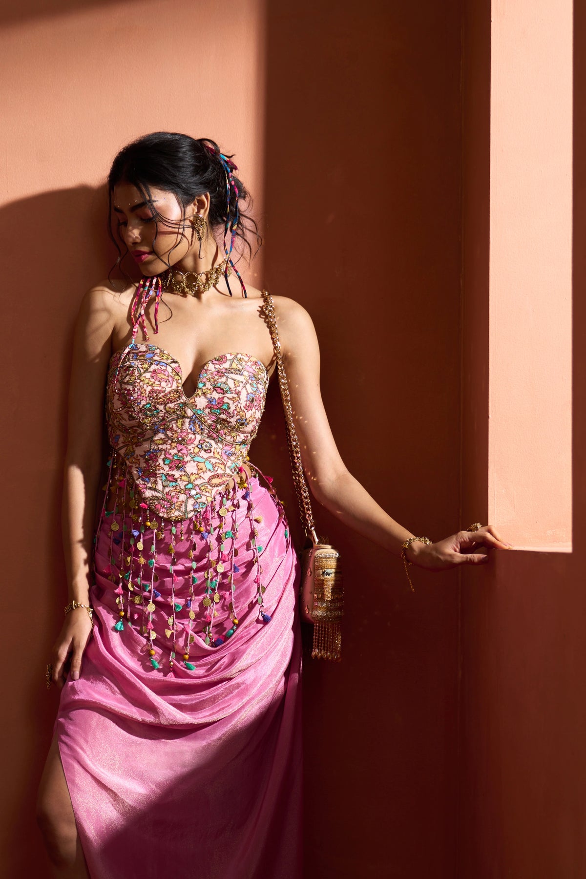 Gulabi Corset Skirt Set