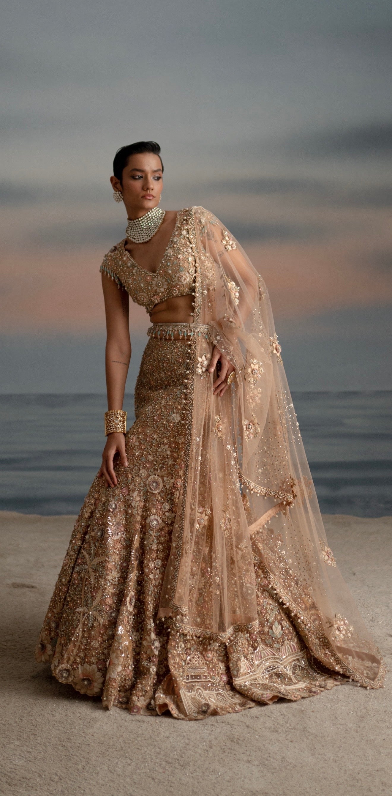 Fish-Cut Trail Lehenga – Shashank Arya