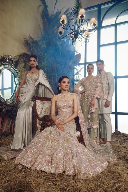 Jade long kurta sharara