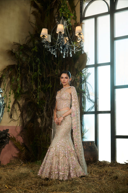 Jade mermaid lehenga