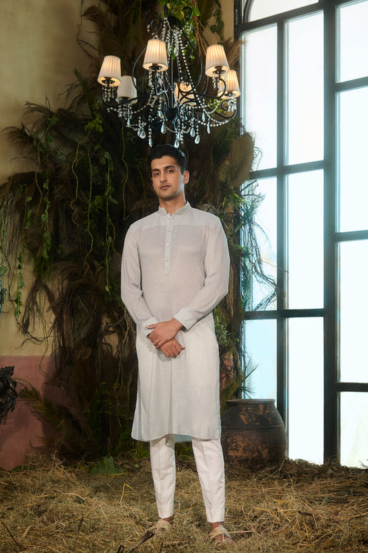 Powder blue Mens kurta