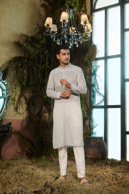 Powder blue Mens kurta