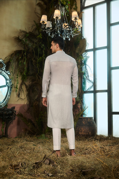 Powder blue Mens kurta
