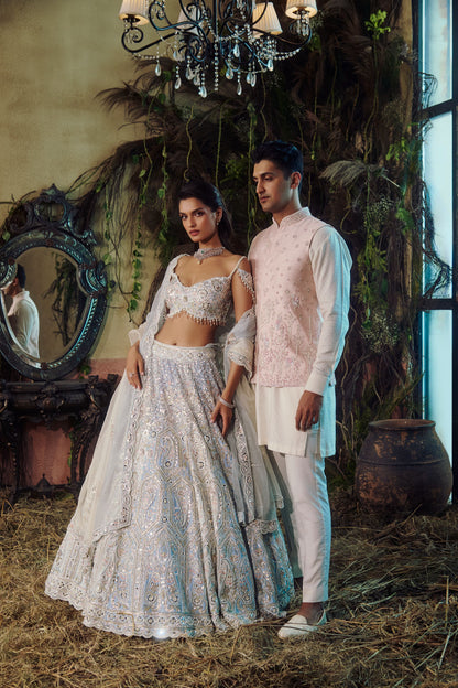 Miraya Powder blue lehenga