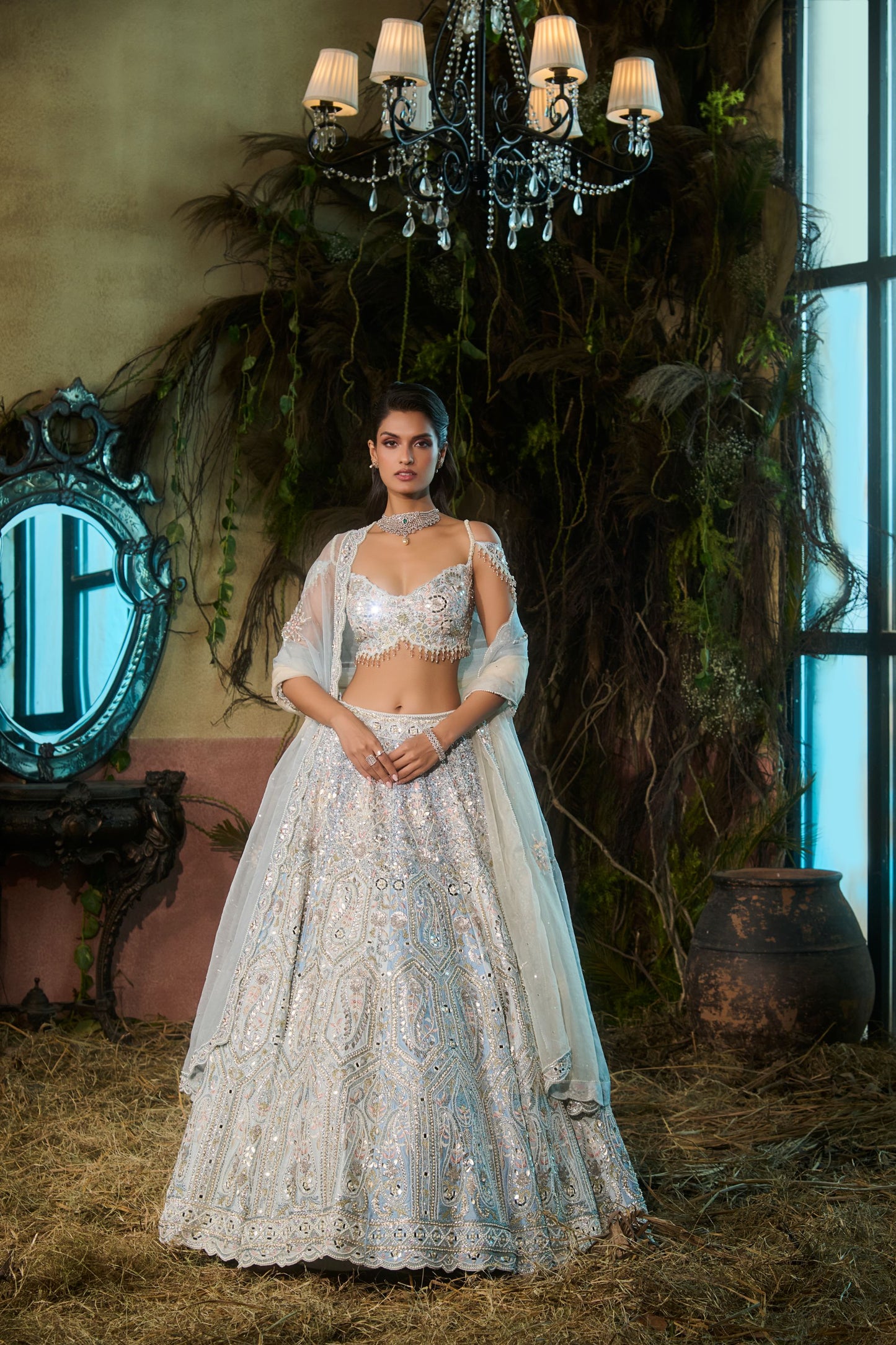 Miraya Powder blue lehenga