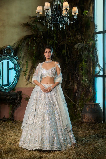 Miraya Powder blue lehenga