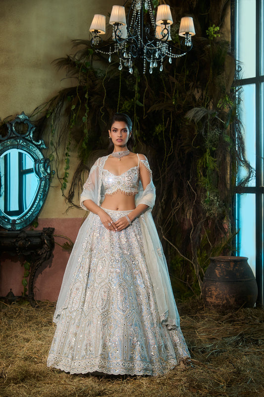 Miraya Powder blue lehenga