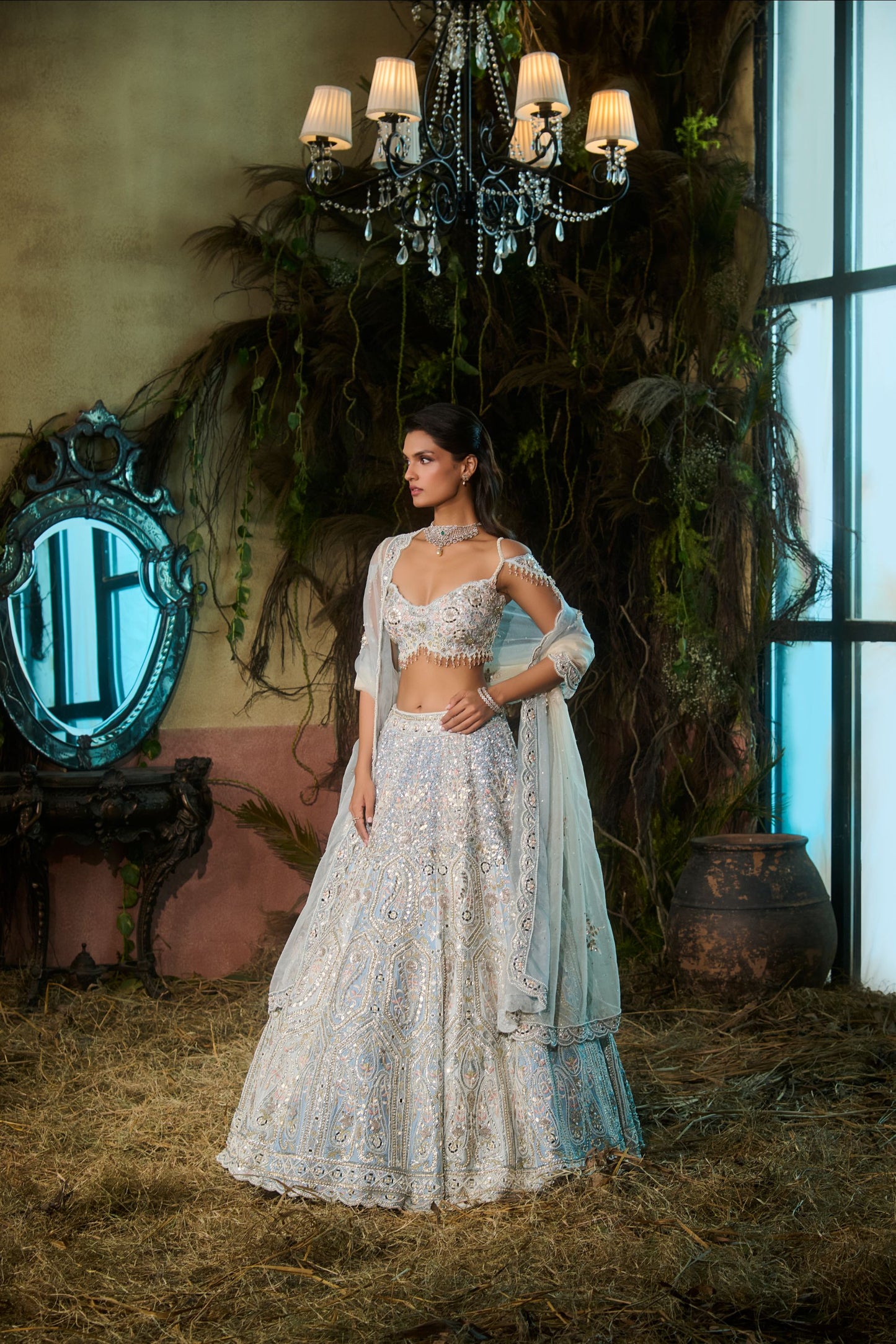 Miraya Powder blue lehenga