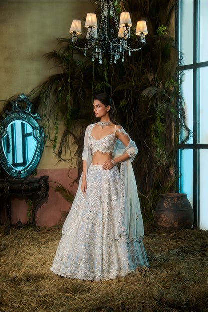 Miraya Powder blue lehenga