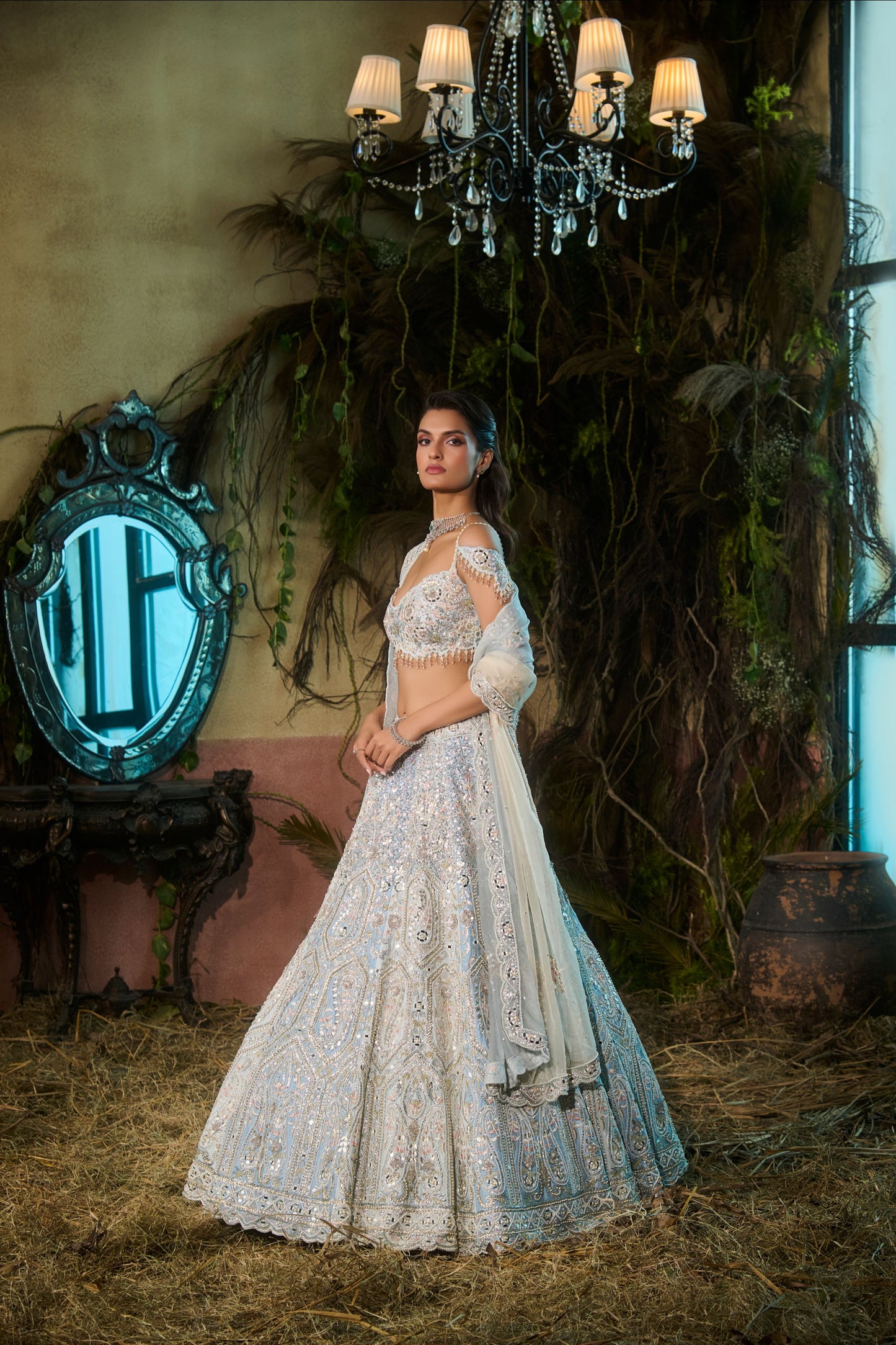 Miraya Powder blue lehenga