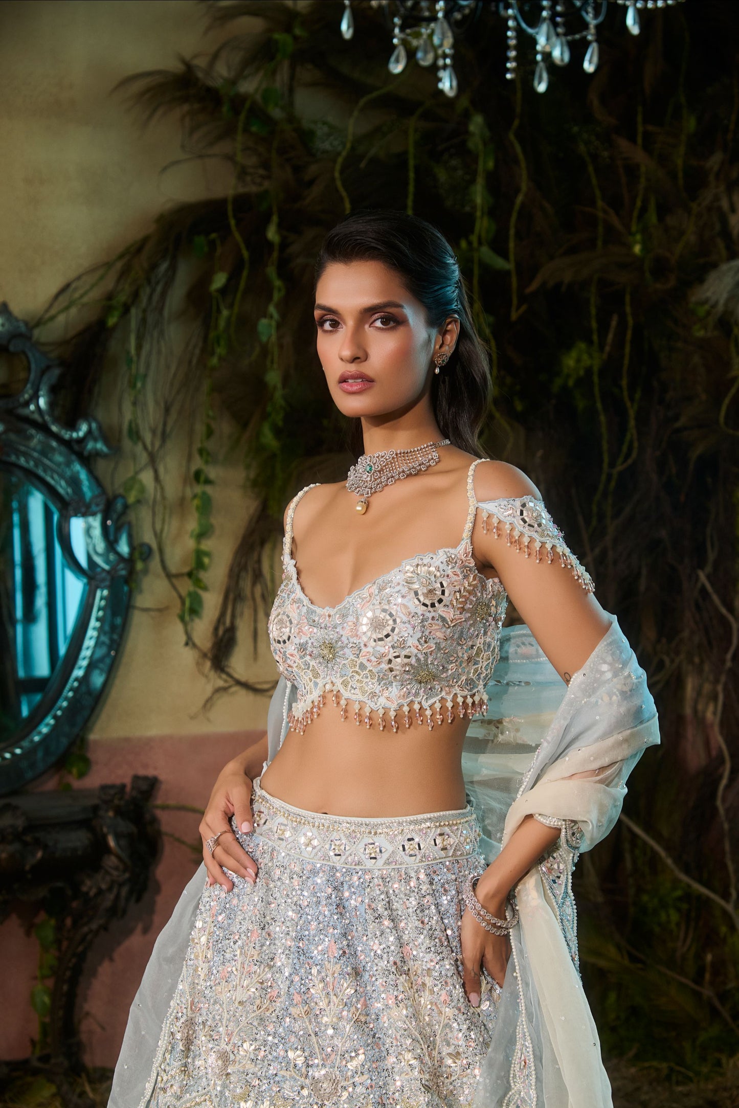 Miraya Powder blue lehenga