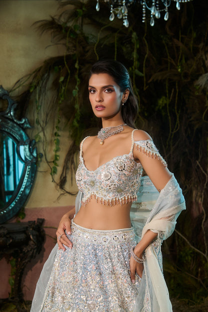 Miraya Powder blue lehenga