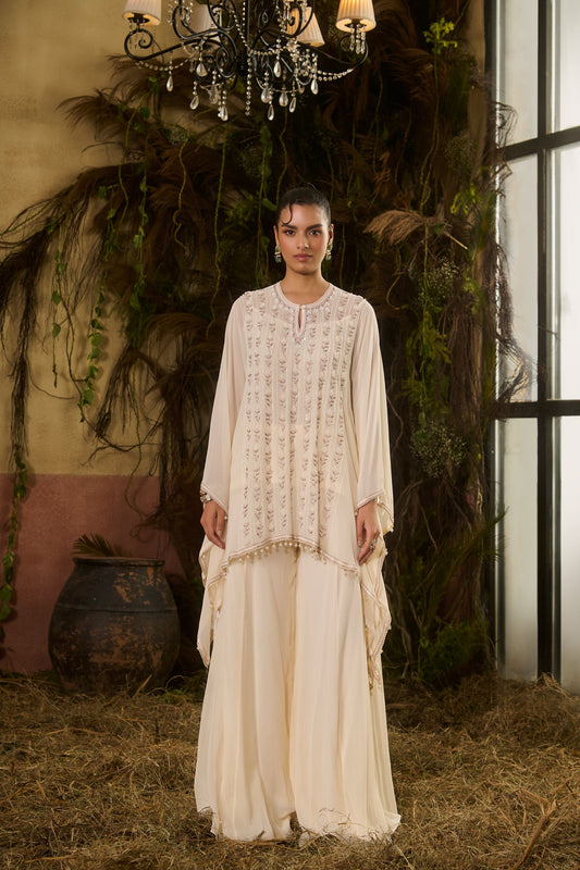 Ivory short kaftan