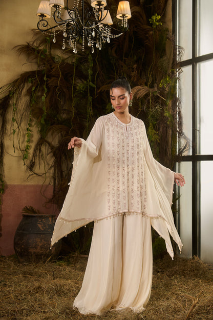 Ivory short kaftan