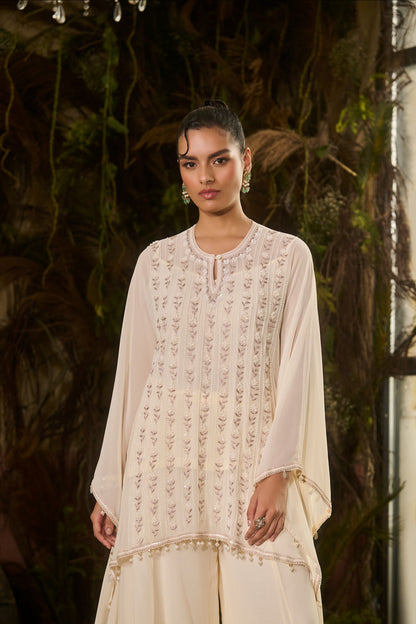Ivory short kaftan