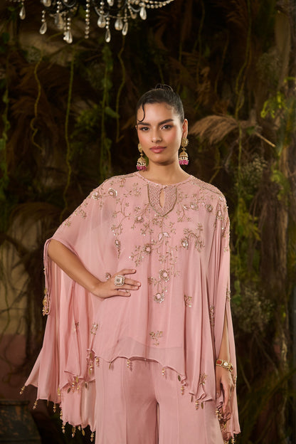 Zardosi sharara cape