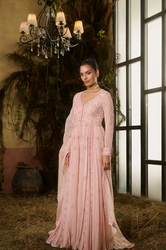 Miraya pink Anarkali